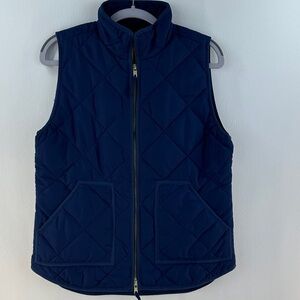 J Crew Quilted Full Zip Vest